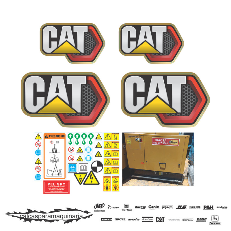 JUEGO DE CALCAS DE RESTAURACION PARA CAT DE13.5 PANAL