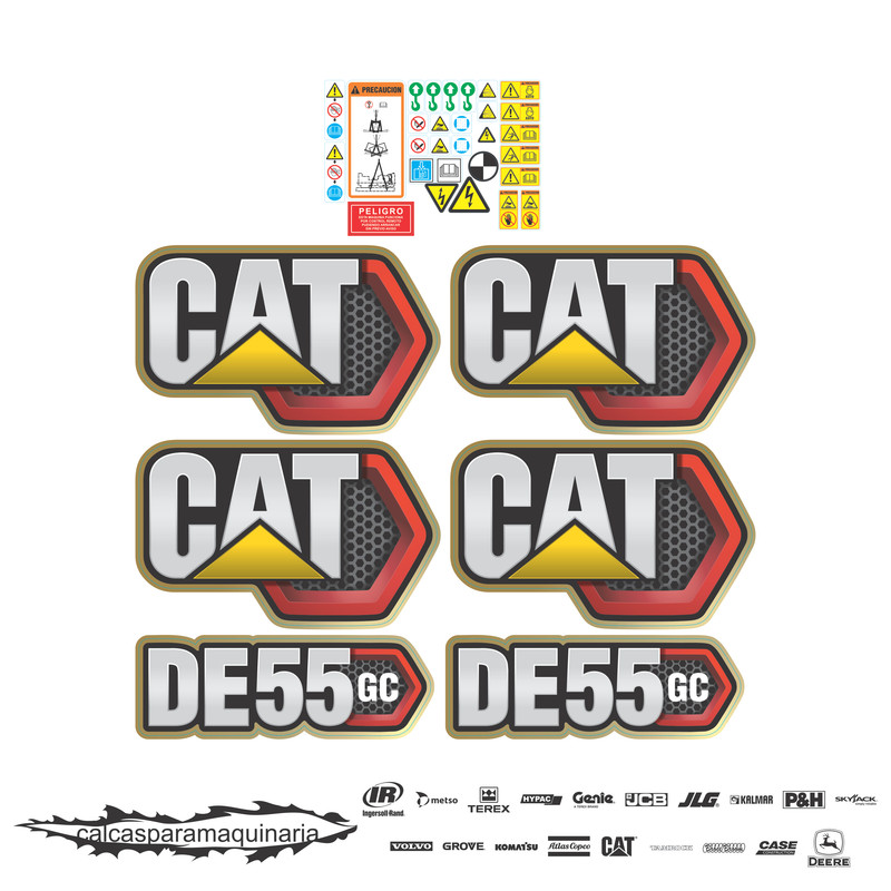 JUEGO DE CALCAS DE RESTAURACION PARA CAT DE55GC PANAL