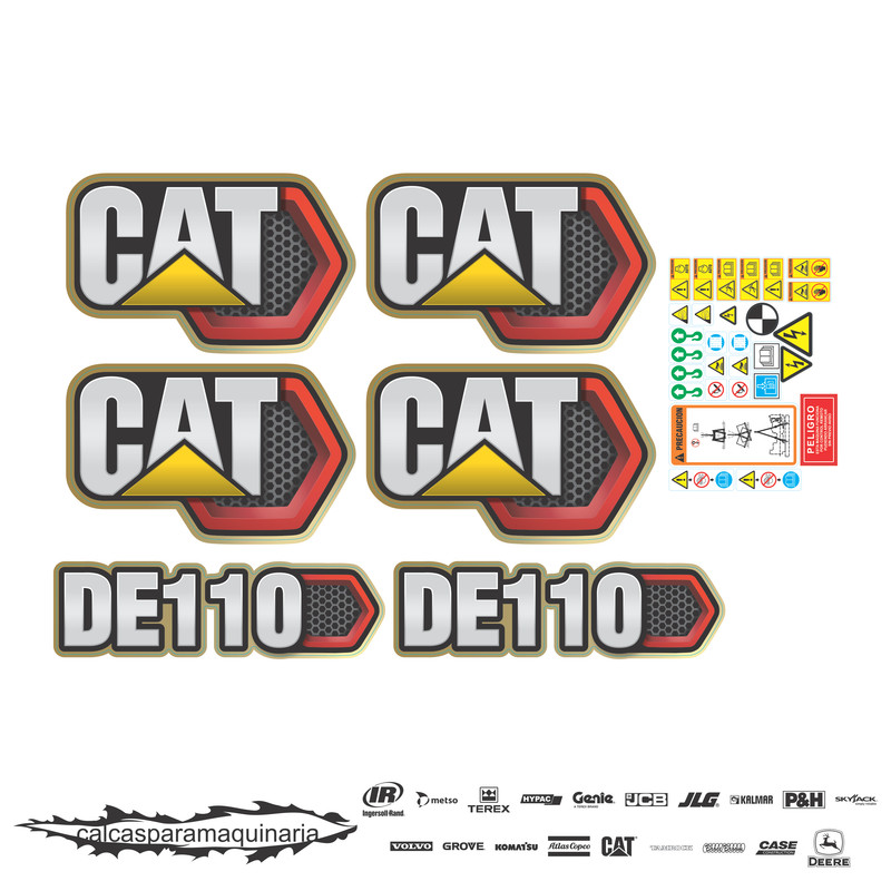 JUEGO DE CALCAS DE RESTAURACION PARA CAT DE 110 PANAL