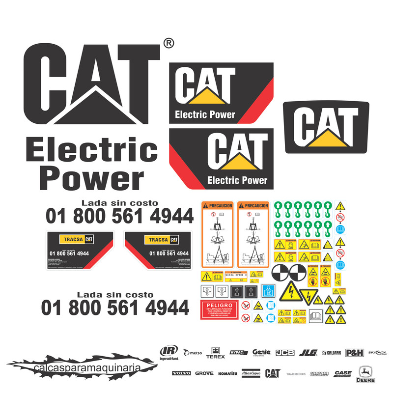 JUEGO DE CALCAS DE RESTAURACION PARA CAT C9