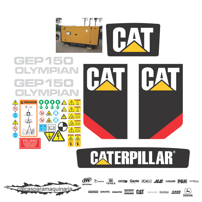 JUEGO DE CALCAS DE RESTAURACION PARA CAT GEP 150.1