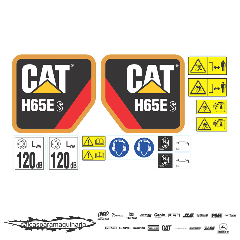 JUEGO DE CALCAS DE RESTAURACION PARA CAT H65ES
