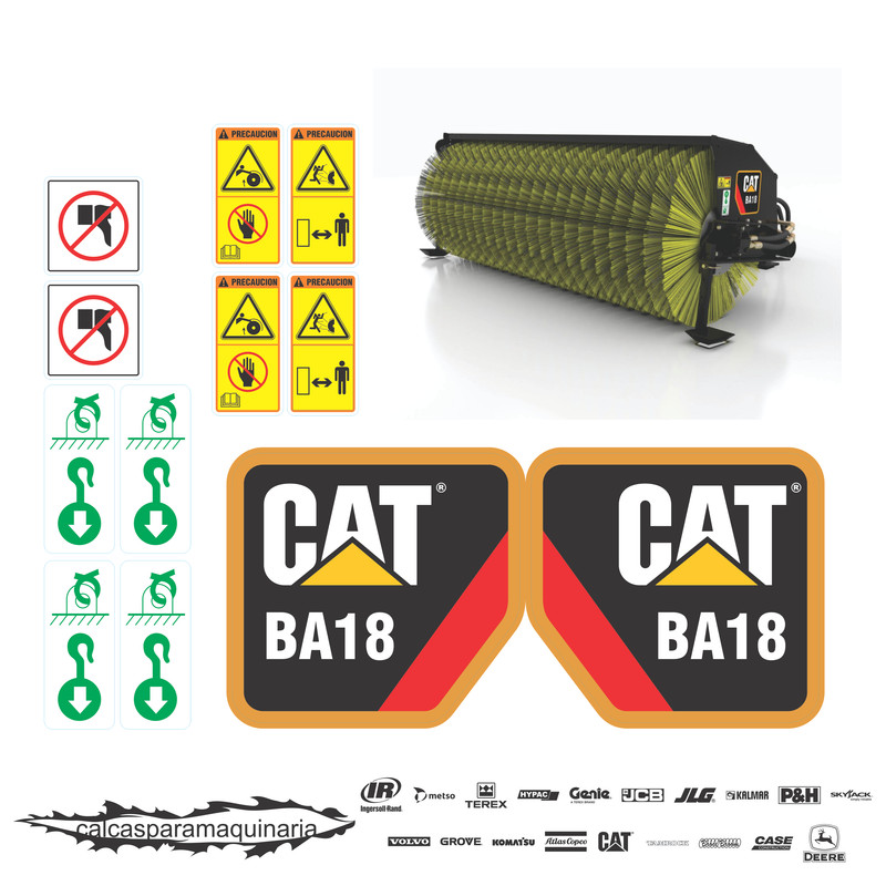 JUEGO DE CALCAS DE RESTAURACION PARA CAT BA18 
