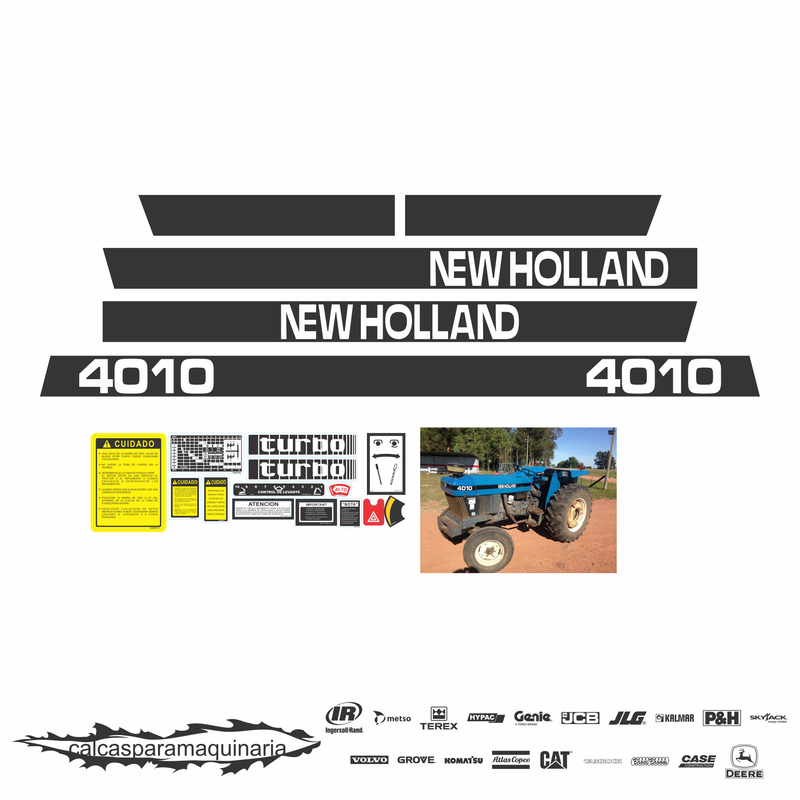 JUEGO DE CALCAS DE RESTAURACION PARA NEW HOLLAND 4010