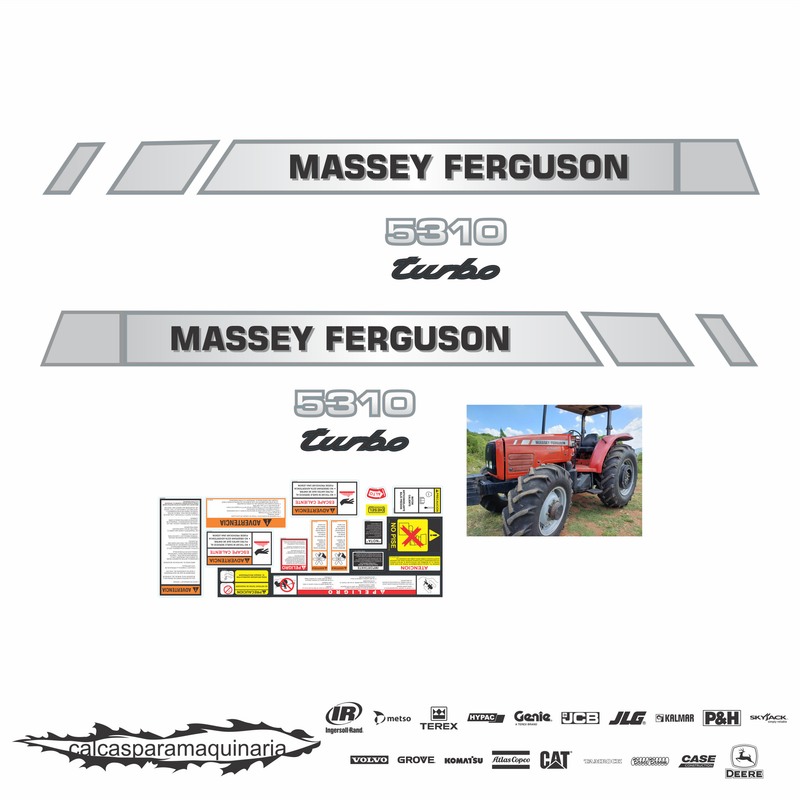 JUEGO DE CALCAS DE RESTAURACION PARA MASSEY FERGUSON 5310