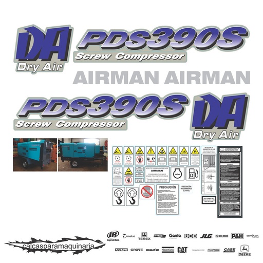[AIRPDS390S] JUEGO DE CALCAS DE RESTAURACION PARA AIRMAN PDS390S 