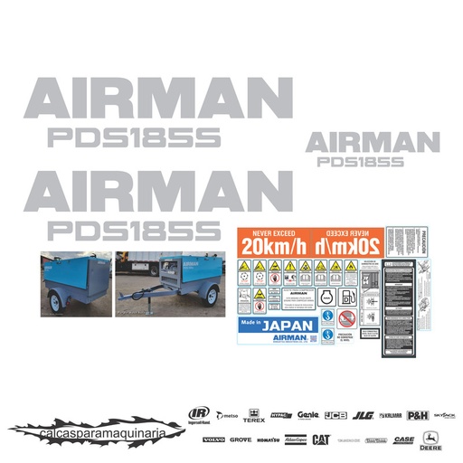 [AIRPDS85SVJO] JUEGO DE CALCAS DE RESTAURACION PARA AIRMAN PDS85S VJO 