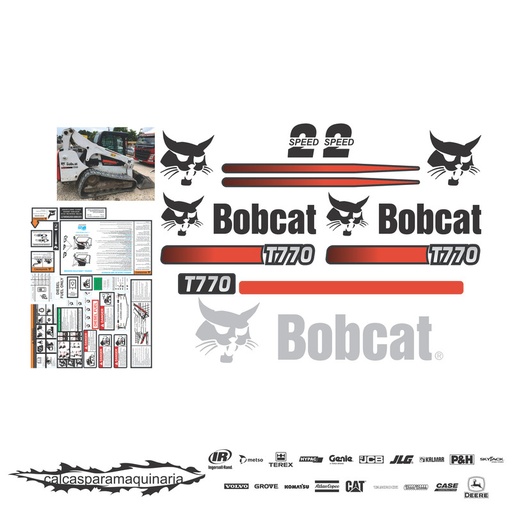 [BOBCAT770] JUEGO DE CALCAS DE RESTAURACION PARA BOBCAT T770