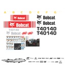 JUEGO DE CALCAS DE RESTAURACION PARA BOBCAT T 40140 