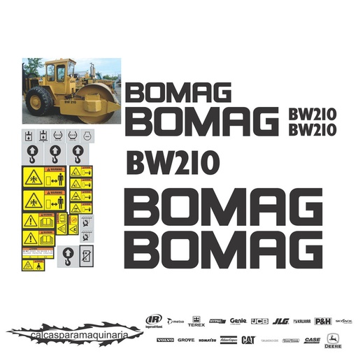 [BOMAGBW210] JUEGO DE CALCAS DE RESTAURACION PARA BOMAG BW210