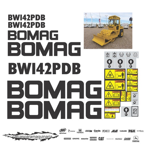 [BOMAGBW142PDB] JUEGO DE CALCAS DE RESTAURACION PARA BOMAG BW142PDB
