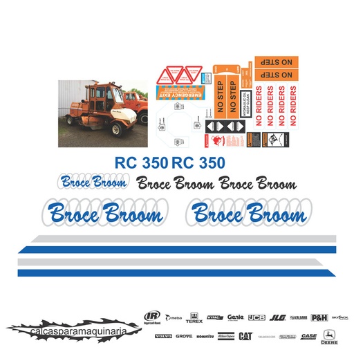 [BROCEBRORC350] JUEGO DE CALCAS DE RESTAURACION PARA BROCE BROOM RC350