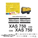 JUEGO DE CALCAS DE RESTAURACION PARA ATLAS COPCO XAS750