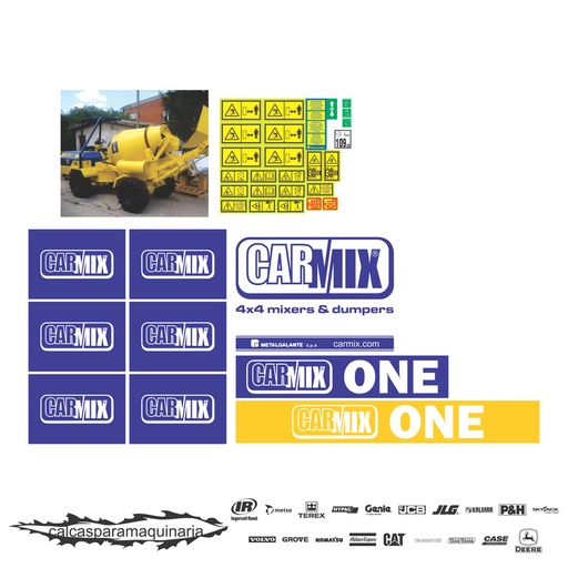 [CARMIXONE] JUEGO DE CALCAS DE RESTAURACIÓN PARA CARMIX ONE