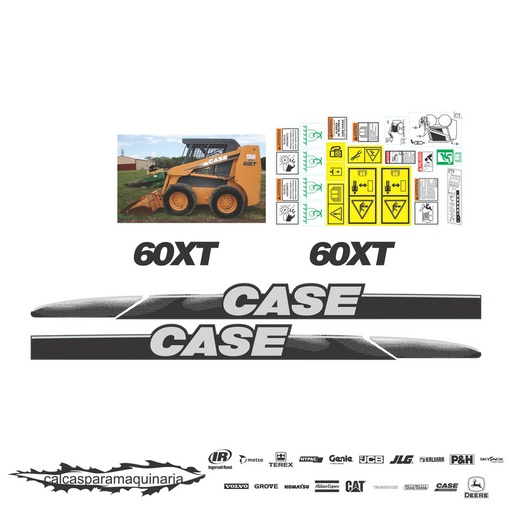 [CASE60xT] JUEGO DE CALCAS DE RESTAURACION PARA CASE 60XT 