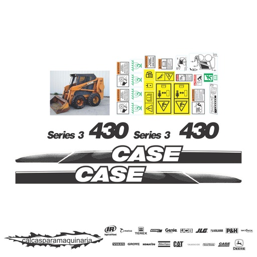 [CASE430S3] JUEGO DE CALCAS DE RESTAURACION PARA CASE 430S3