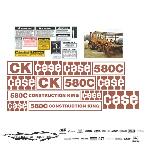 [CASE580CCK] JUEGO DE CALCAS DE RESTAURACION PARA CASE 580CCK