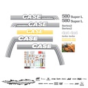 JUEGO DE CALCAS DE RESTAURACION PARA CASE 580 SUPER LS2 EXTENDAHOE