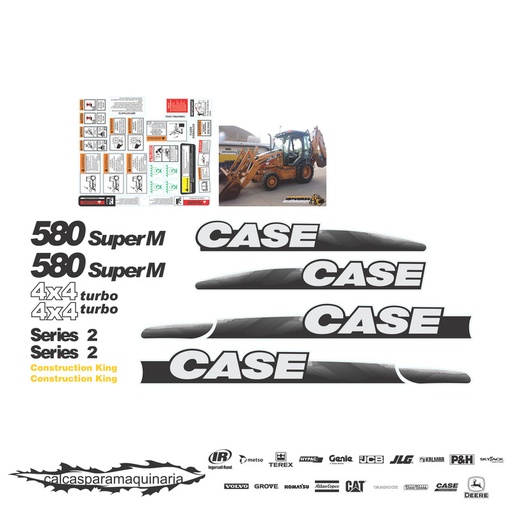[CASE580SUPMS2] JUEGO DE CALCAS DE RESTAURACION PARA CASE 580 SUPER MS2 