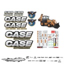 JUEGO DE CALCAS DE RESTAURACION PARA CASE 580 SUPER N EXTENDAHOE AGUILA