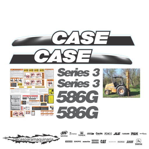 [CASE586GNVO] JUEGO DE CALCAS DE RESTAURACION PARA CASE 586G NVO