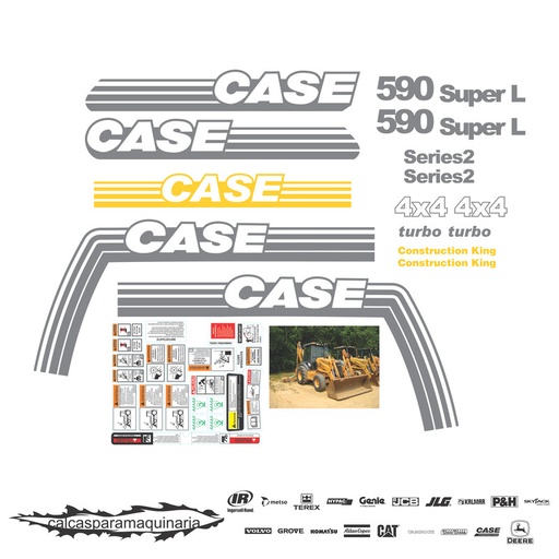 [CASE590SL] JUEGO DE CALCAS DE RESTAURACION PARA CASE 590SL
