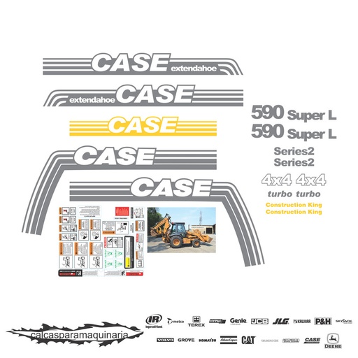 [CASE590SLS2EXTEN] JUEGO DE CALCAS DE RESTAURACION PARA CASE 590SLS2 EXTENDAHOE