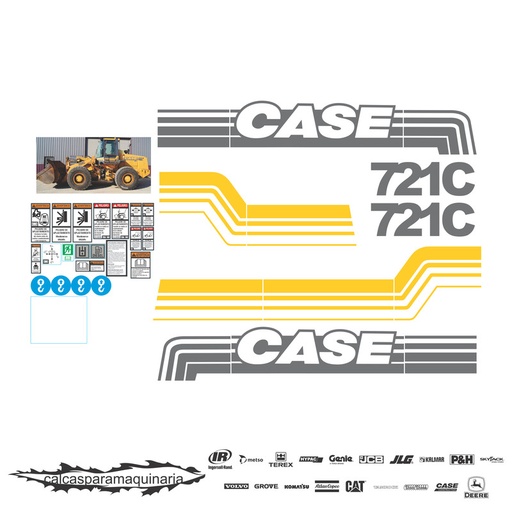 [CASE721CVJO] JUEGO DE CALCAS DE RESTAURACION PARA CASE 721C VJO