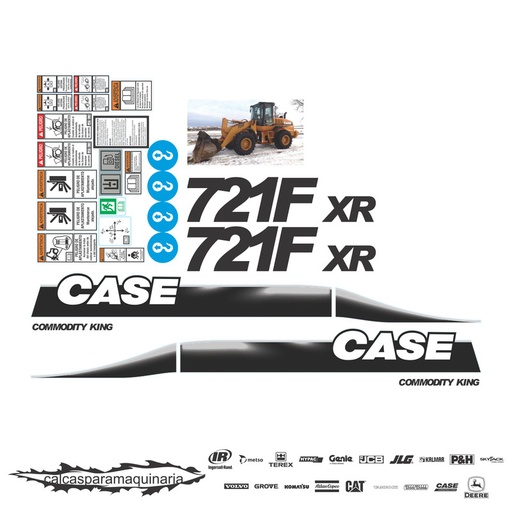 [CASE721FXRVJO] JUEGO DE CALCAS DE RESTAURACION PARA CASE 721FXR VJO