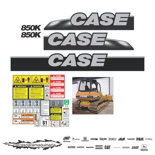 [CASE850K] JUEGO DE CALCAS DE RESTAURACION PARA CASE 850K
