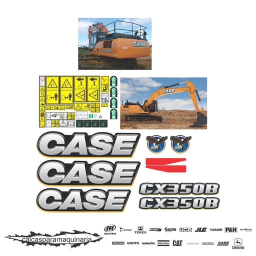 [CASECX350BNVO] JUEGO DE CALCAS DE RESTAURACION PARA CASE CX350B NVO