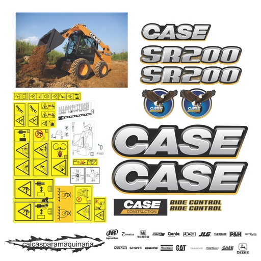 [CASESR200NVO] JUEGO DE CALCAS DE RESTAURACION PARA CASE SR 200 NVO