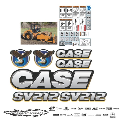 [CASESV211] JUEGO DE CALCAS DE RESTAURACION PARA CASE SV211