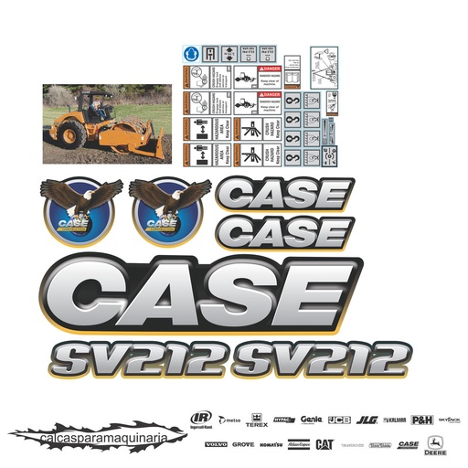 [CASESV212] JUEGO DE CALCAS DE RESTAURACION PARA CASE SV212