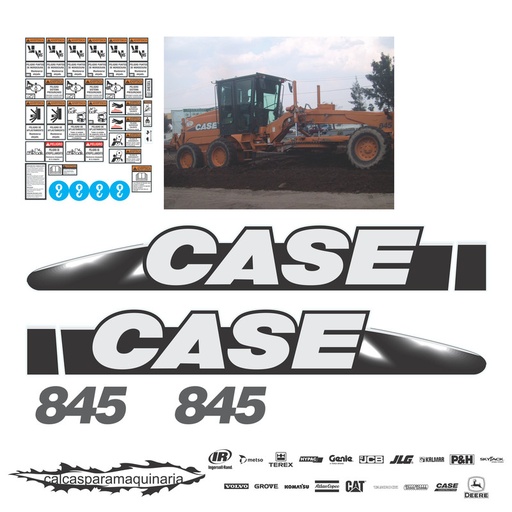 [CASE845] JUEGO DE CALCAS DE RESTAURACION PARA CASE 845