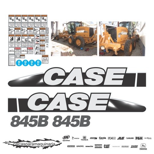 [CASE845B] JUEGO DE CALCAS DE RESTAURACION PARA CASE 845B