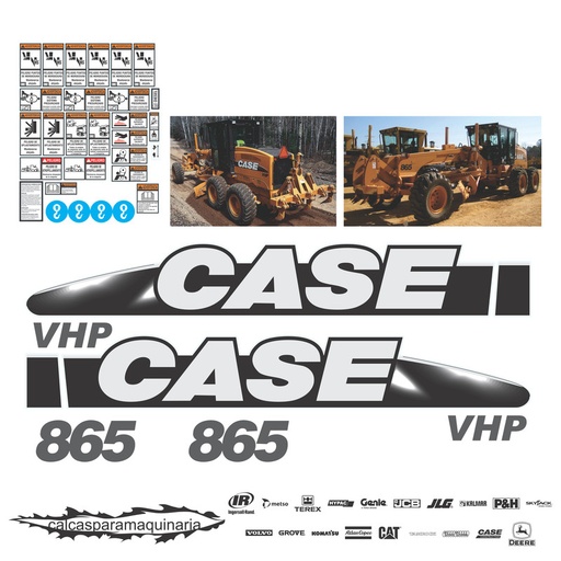 [CASE865VHP] JUEGO DE CALCAS DE RESTAURACION PARA CASE 865VHP
