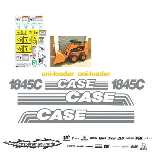 [CASE1845C] JUEGO DE CALCAS DE RESTAURACION PARA CASE 1845C 