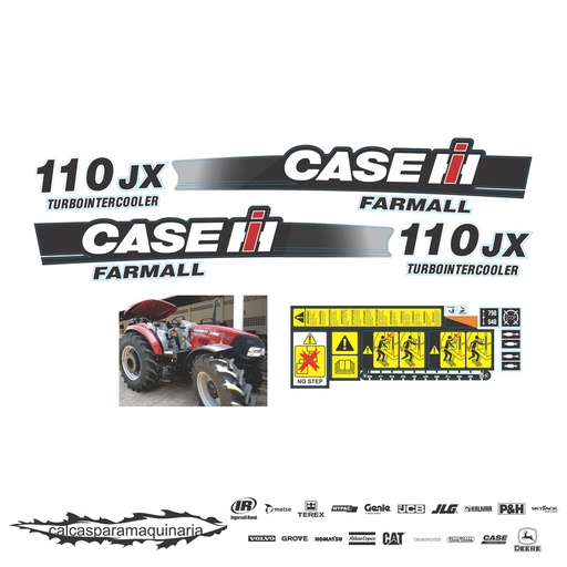 [CASE110JX] JUEGO DE CALCAS DE RESTAURACION PARA CASE 110JX