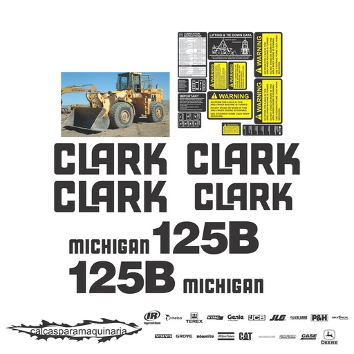 [CLARK125B] JUEGO DE CALCAS DE RESTAURACION PARA CLARK 125B