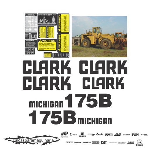 [CLARK175B] JUEGO DE CALCAS DE RESTAURACION PARA CLARK 175B