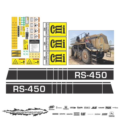 [CMIRS450] JUEGO DE CALCAS DE RESTAURACION PARA CMI RS450