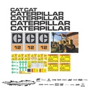 JUEGO DE CALCAS DE RESTAURACION PARA CAT 12 ANTI