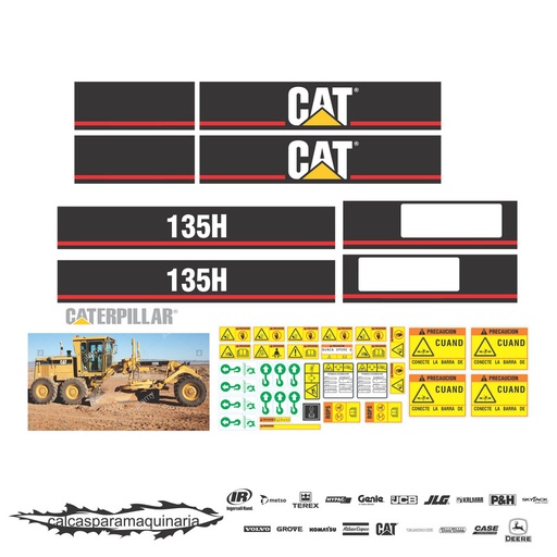 [CAT135HAPM] JUEGO DE CALCAS DE RESTAURACION PARA CAT 135H APM