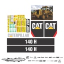 JUEGO DE CALCAS DE RESTAURACION PARA CAT 140H 