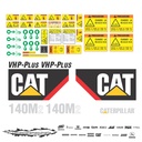JUEGO DE CALCAS DE RESTAURACION PARA CAT 140M2 NVO
