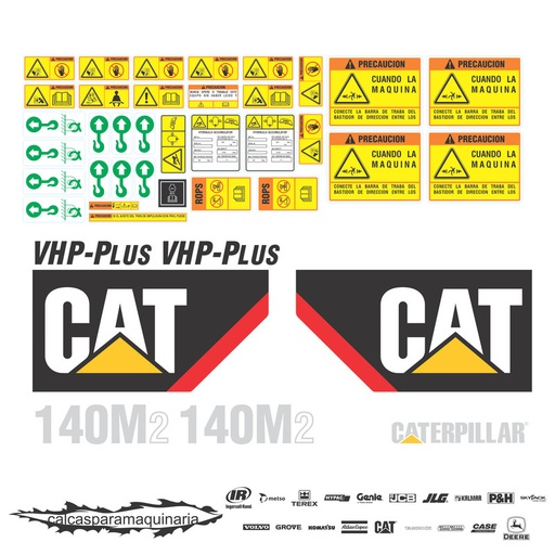 [CAT140M2NVO] JUEGO DE CALCAS DE RESTAURACION PARA CAT 140M2 NVO