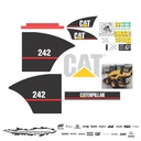 JUEGO DE CALCAS DE RESTAURACION PARA CAT 242 VJO