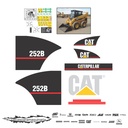 JUEGO DE CALCAS DE RESTAURACION PARA CAT 252B VJO