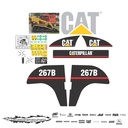 JUEGO DE CALCAS DE RESTAURACION PARA CAT 267B VJO